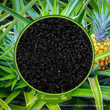 Organic Fertilizer Black Shiny Crystal 85%Min Water Soluble Potassium Humate From Leonardite